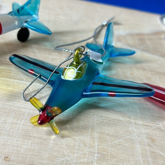 🖤Glass 2 of Airplane ✈️ ornament set + Free red one - Picture 3 of 14